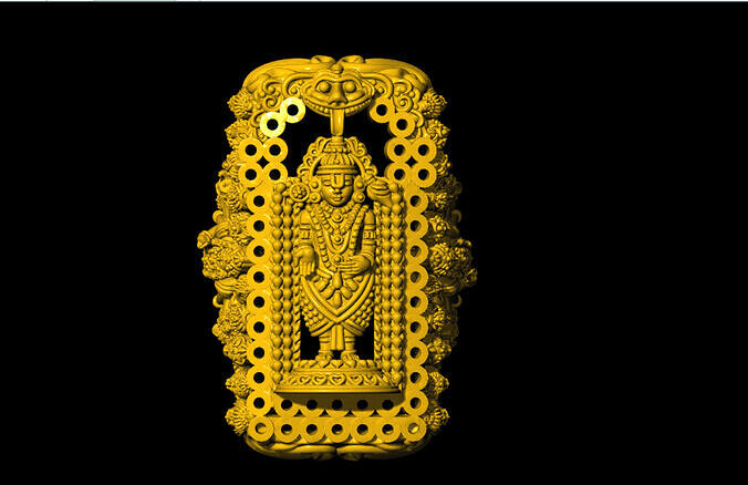 Tirupati Balaji Ring 3D print model