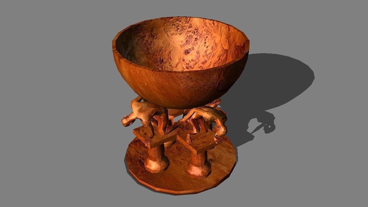 Goblet of 20 centimeters tall  with different finishes 3D print model_8