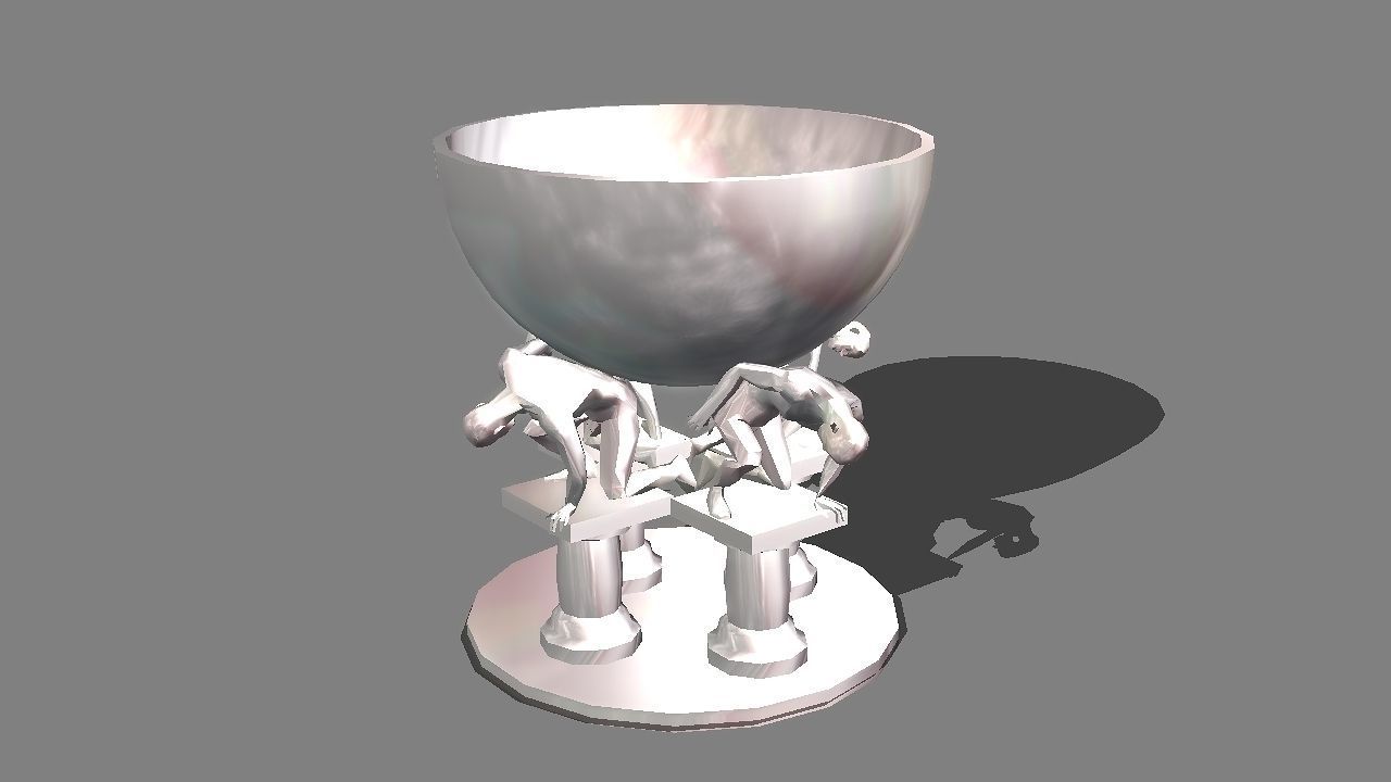 Goblet of 20 centimeters tall  with different finishes 3D print model_1