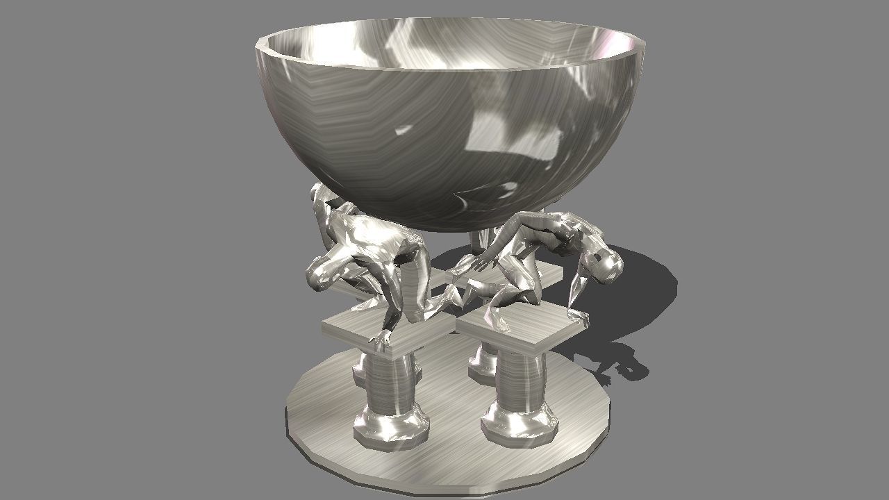 Goblet of 20 centimeters tall  with different finishes 3D print model_4