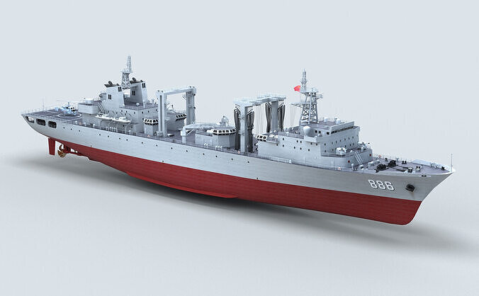 Chinese Navy Type 903  Auxiliary Ship 3D model