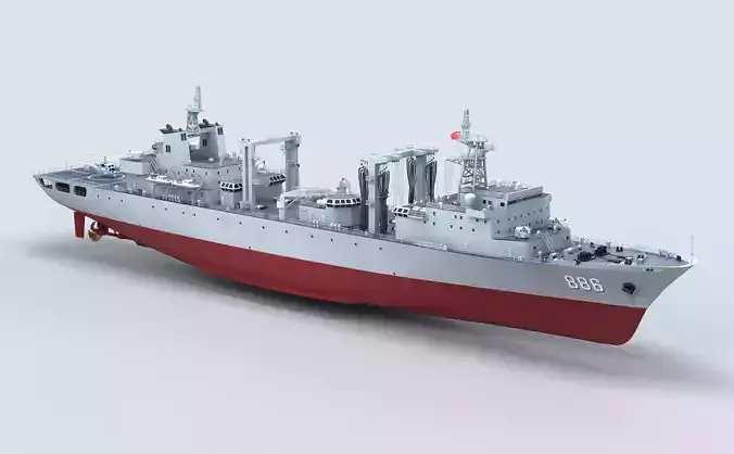 Chinese Navy Type 903  Auxiliary Ship 3D model