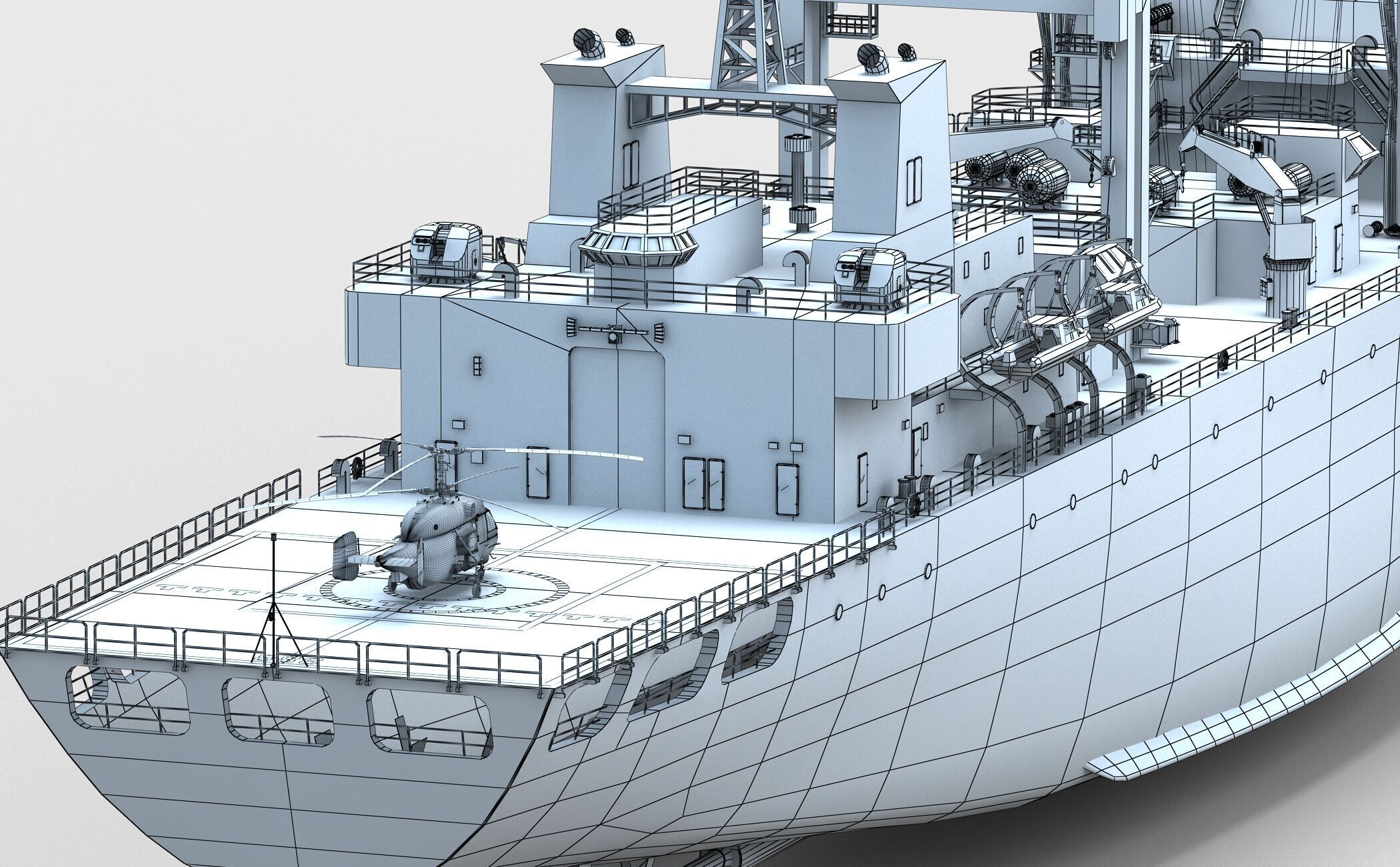 Chinese Navy Type 903  Auxiliary Ship 3D model_15