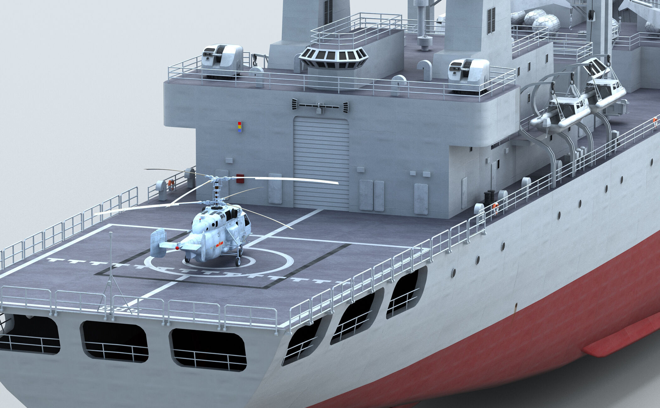 Chinese Navy Type 903  Auxiliary Ship 3D model_7