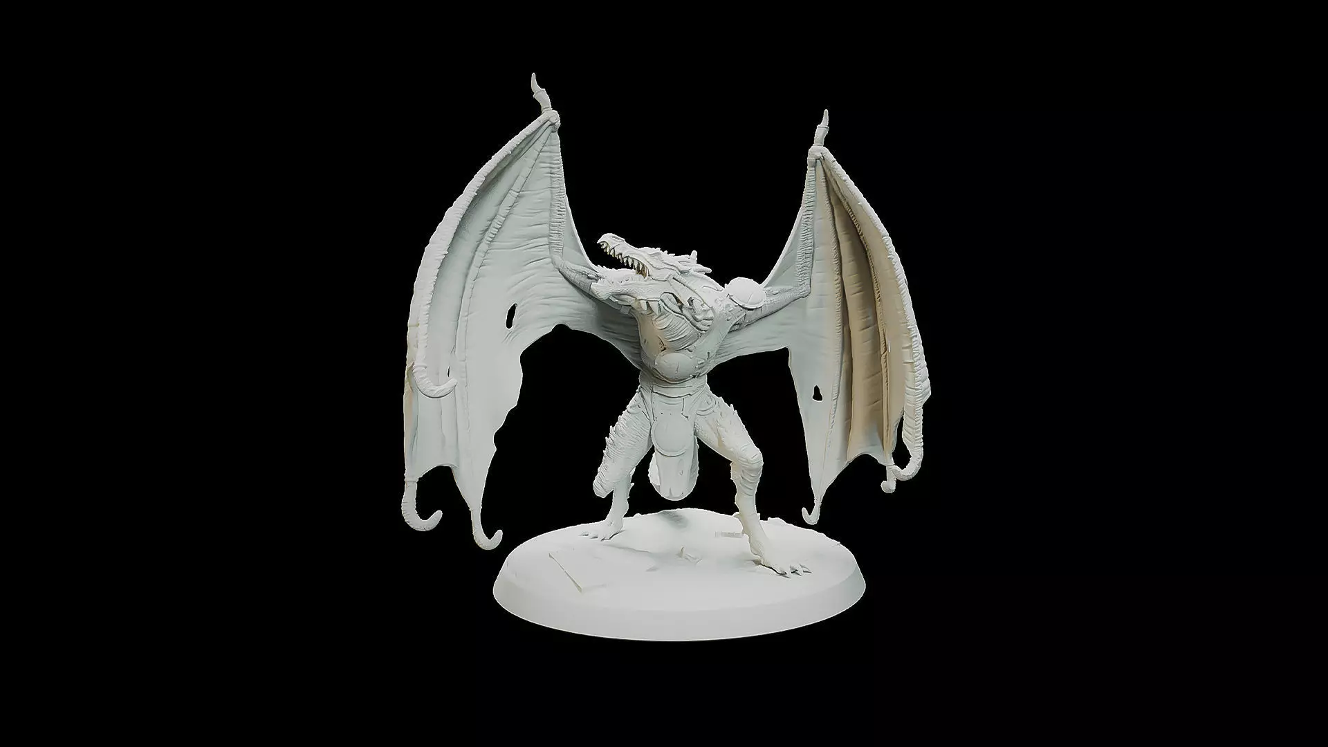 Green Aqua Wyvern 3D print model_0