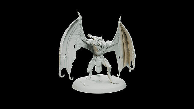 Green Aqua Wyvern 3D print model