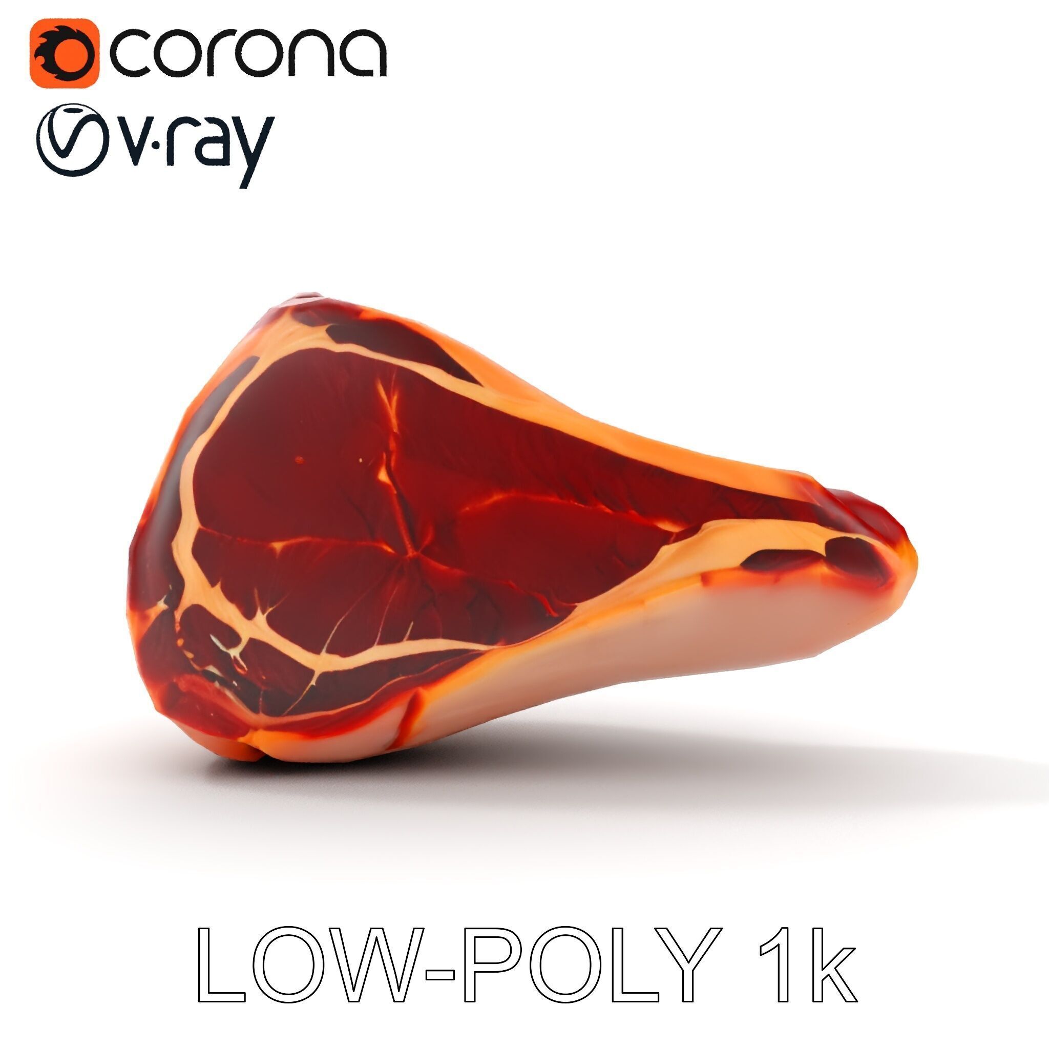 TBone Steak D Model Pack for Realistic Rendering Low-poly 3D model_7