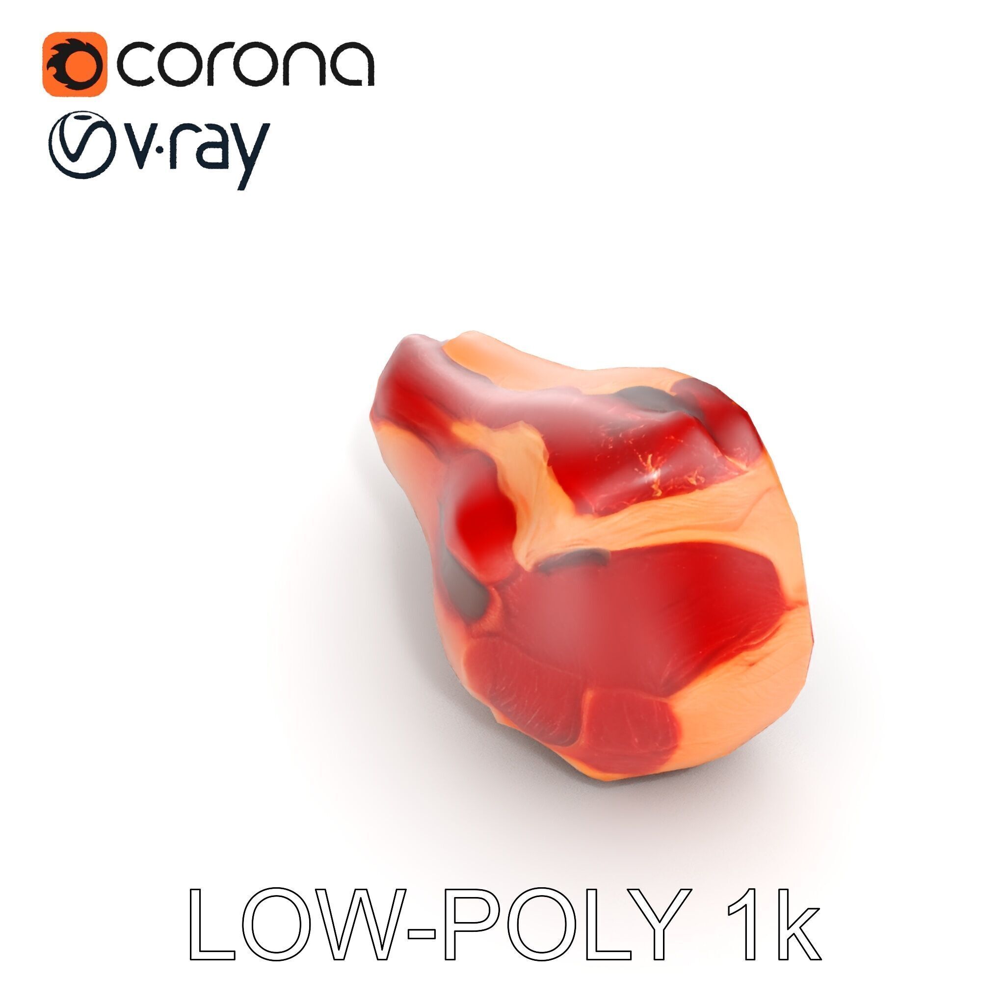 TBone Steak D Model Pack for Realistic Rendering Low-poly 3D model_14