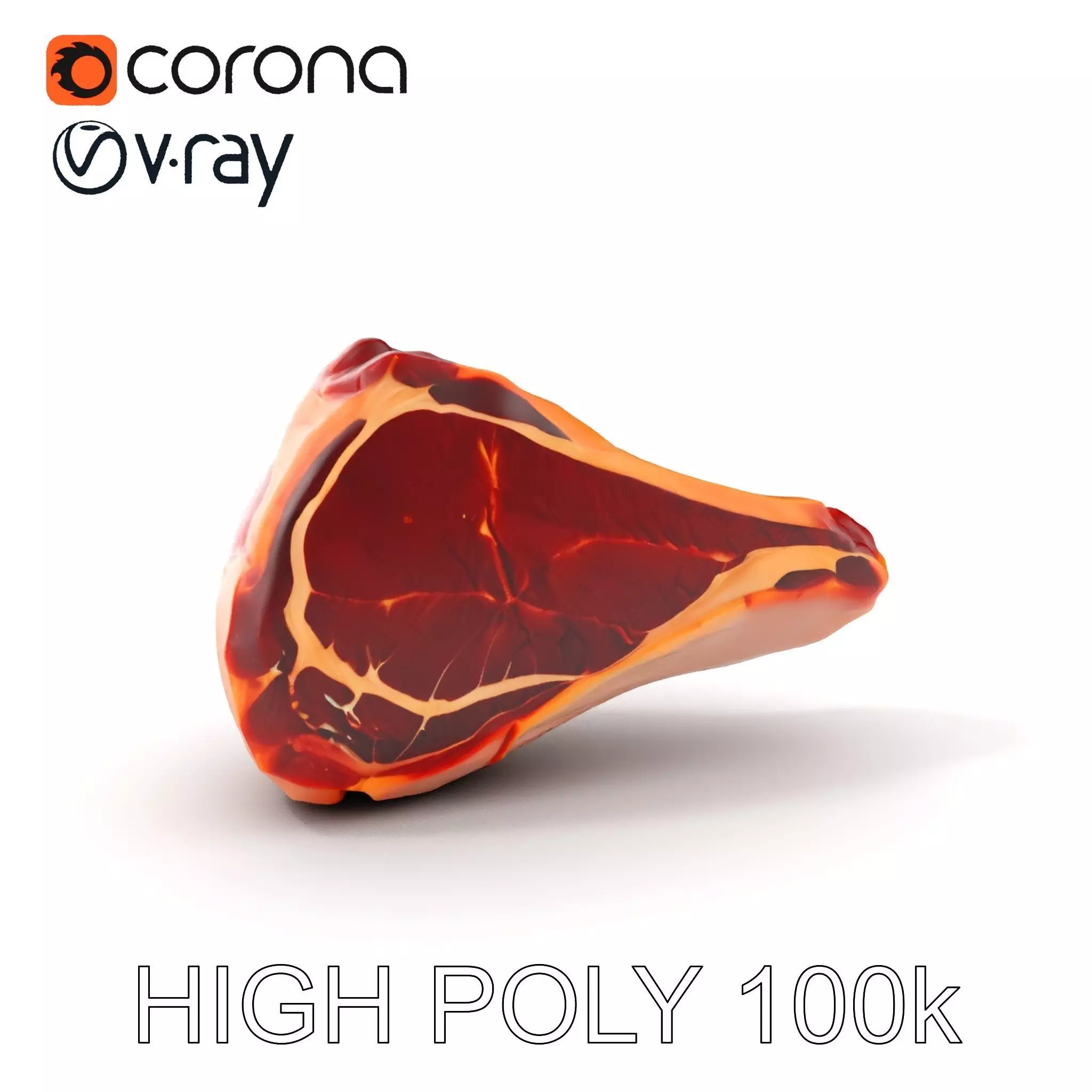 TBone Steak D Model Pack for Realistic Rendering Low-poly 3D model_0