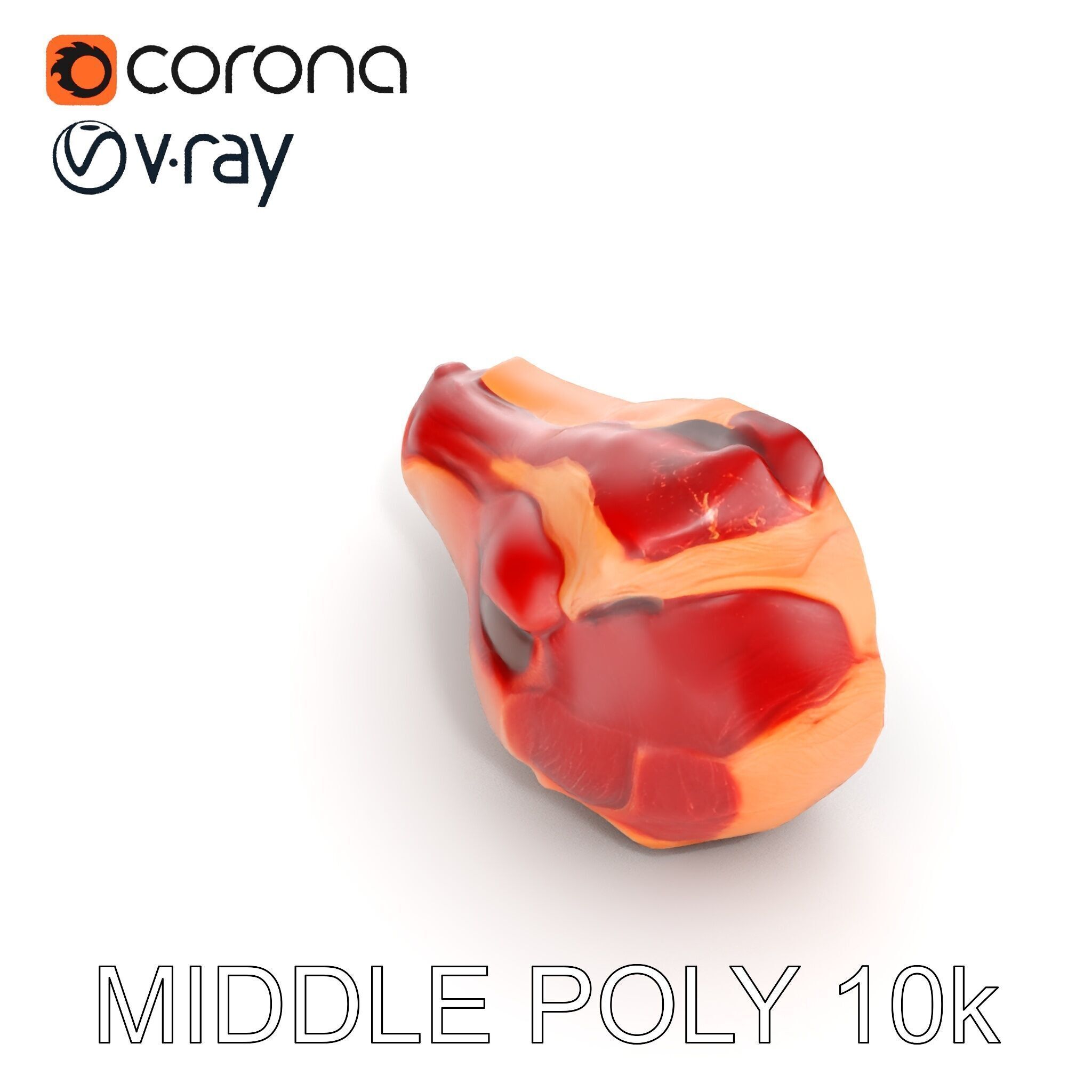 TBone Steak D Model Pack for Realistic Rendering Low-poly 3D model_9