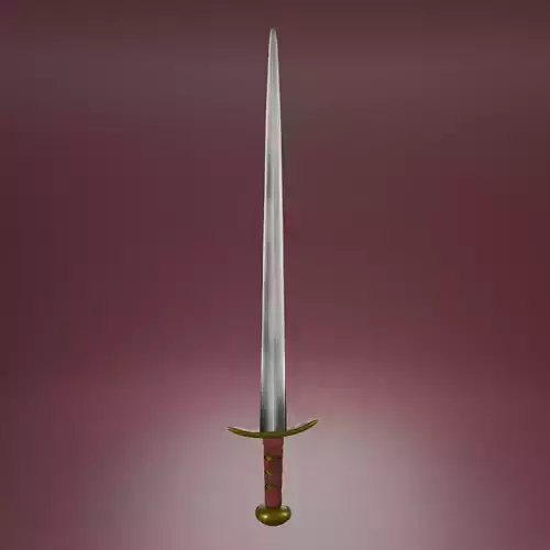 worn medieval sword