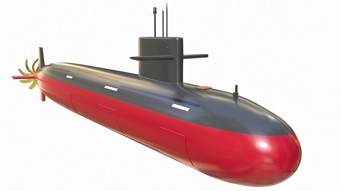 Type 093 Nuclear Submarine 3D model