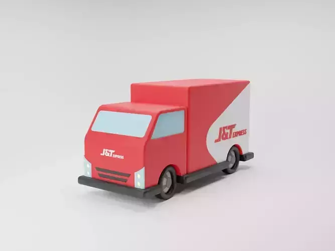 3D JNT Express Delivery Truck