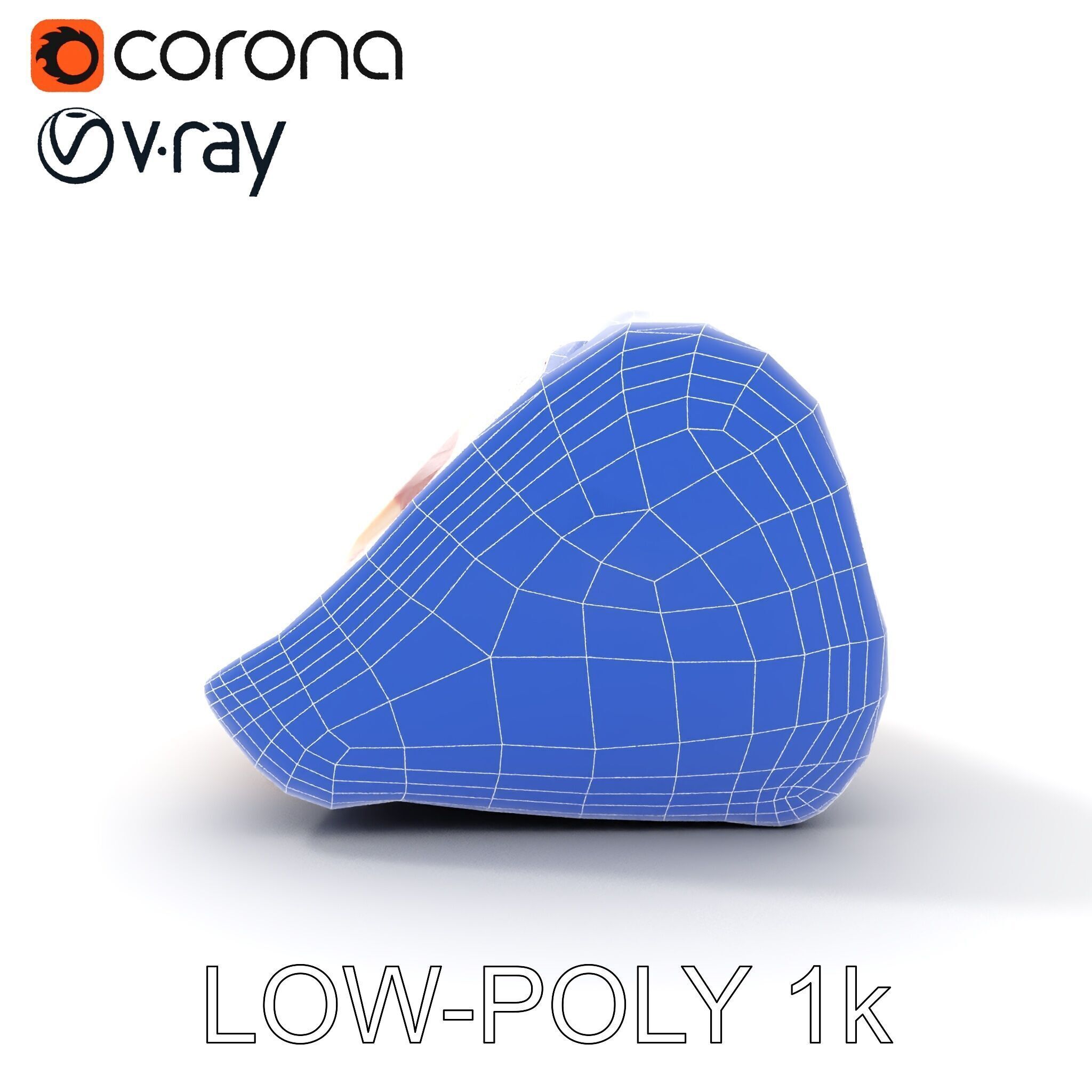 Block of Marbled Meat Model Pack Low-poly 3D model_17