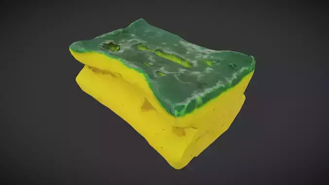 Scrub Sponge Low-poly 3D model