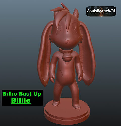Billie Bust Up Billie 3D print model