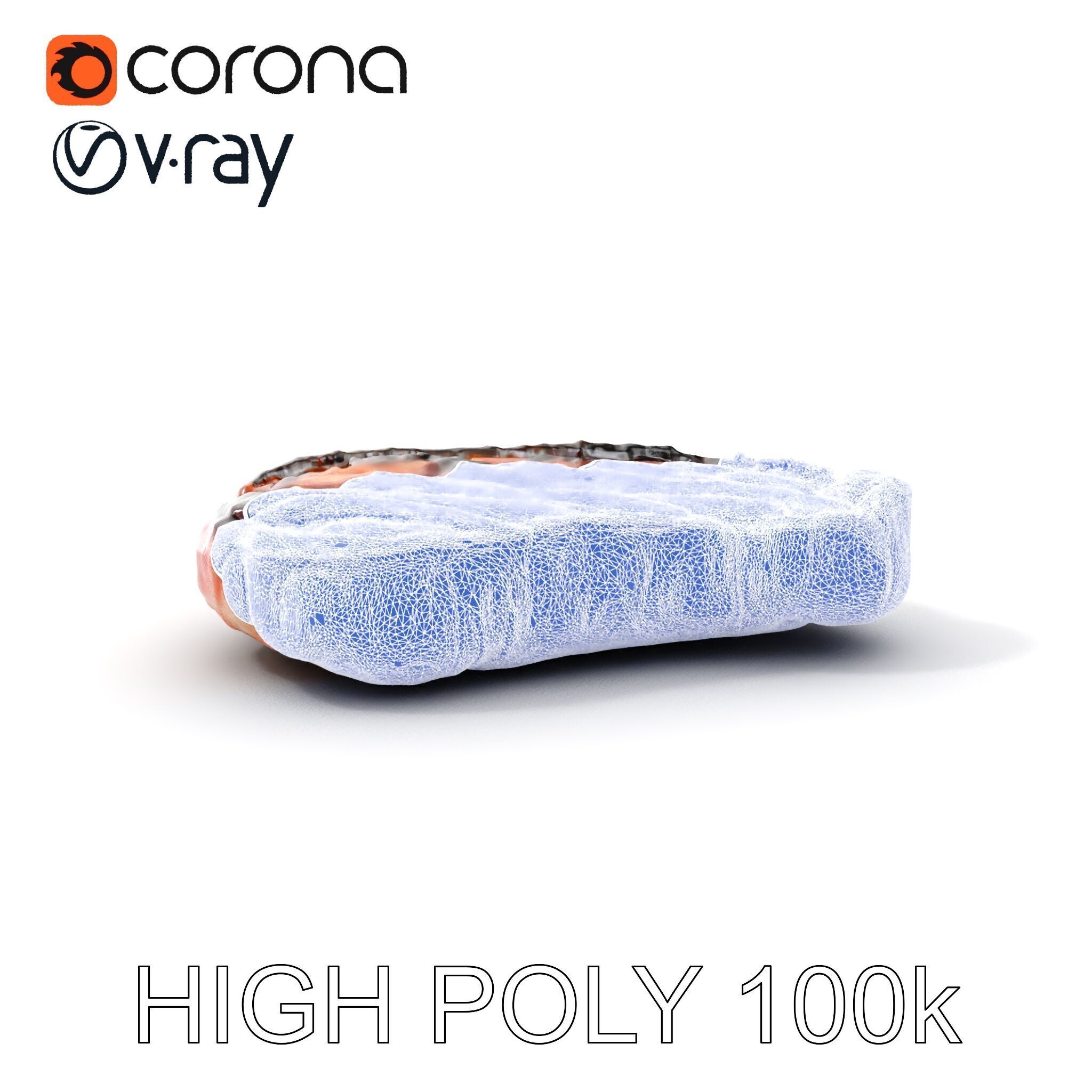 Grilled Steak Model Pack for Culinary Visualization Low-poly 3D model_4