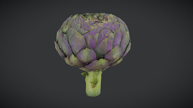 Artichoke Low-poly 3D model