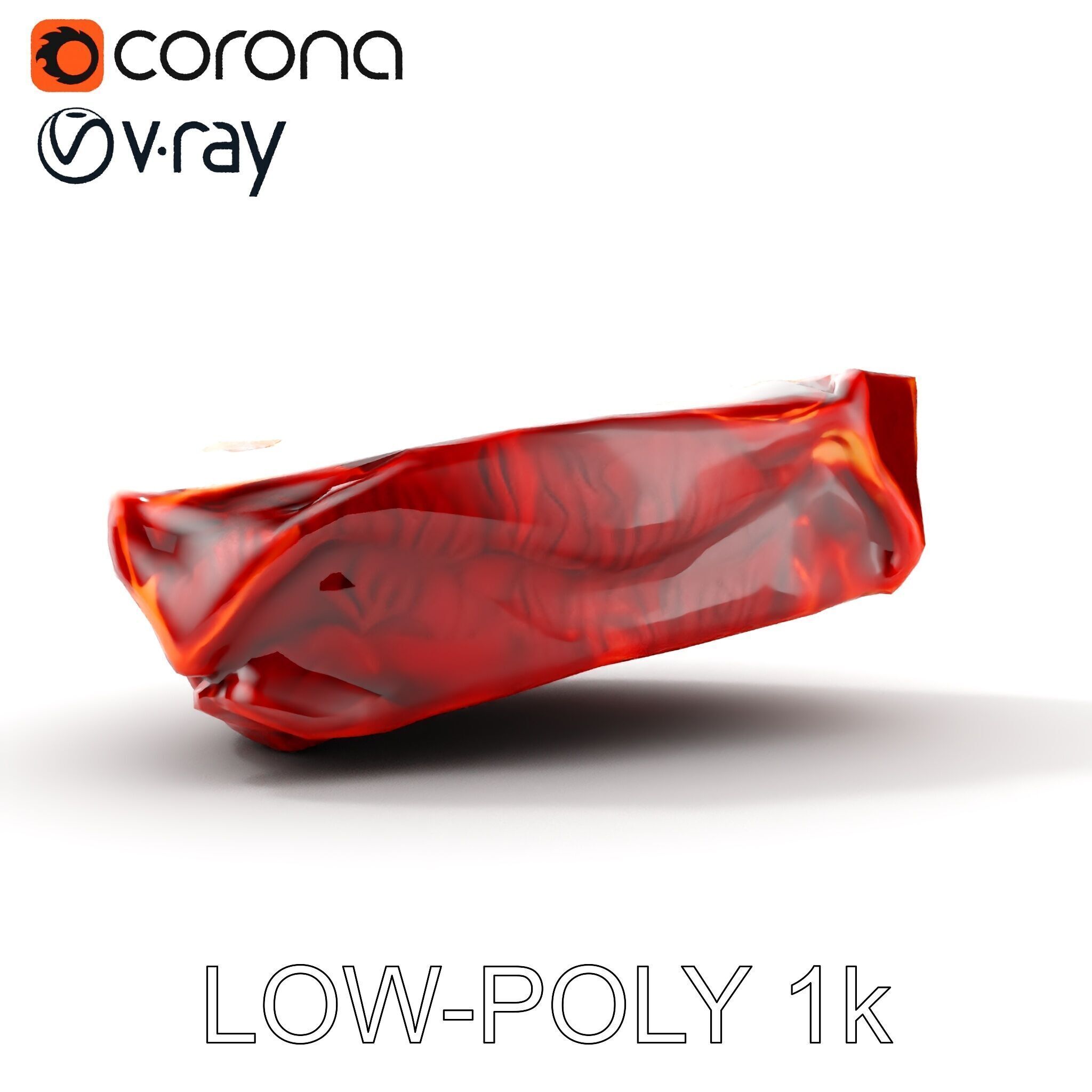 Realistic Raw Meat Steak D Model Pack Low-poly 3D model_11