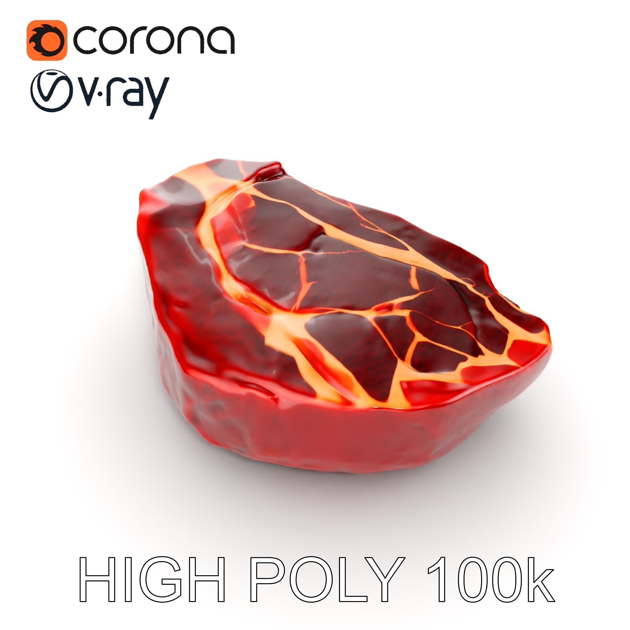 Realistic Raw Meat Steak D Model Pack Low-poly 3D model_21