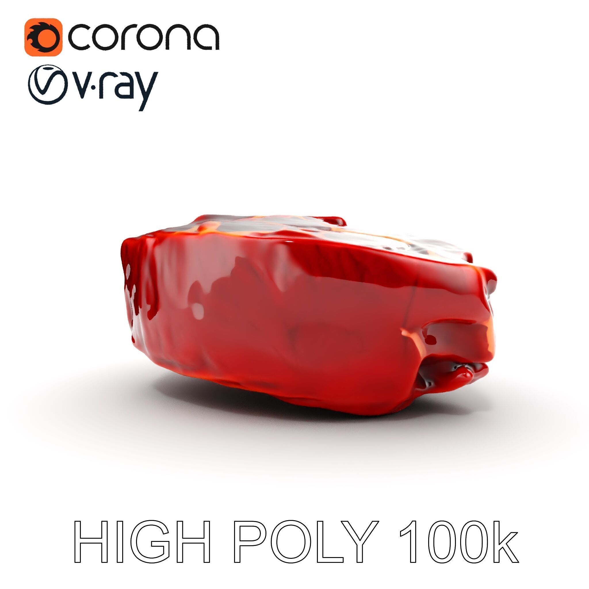 Realistic Raw Meat Steak D Model Pack Low-poly 3D model_12