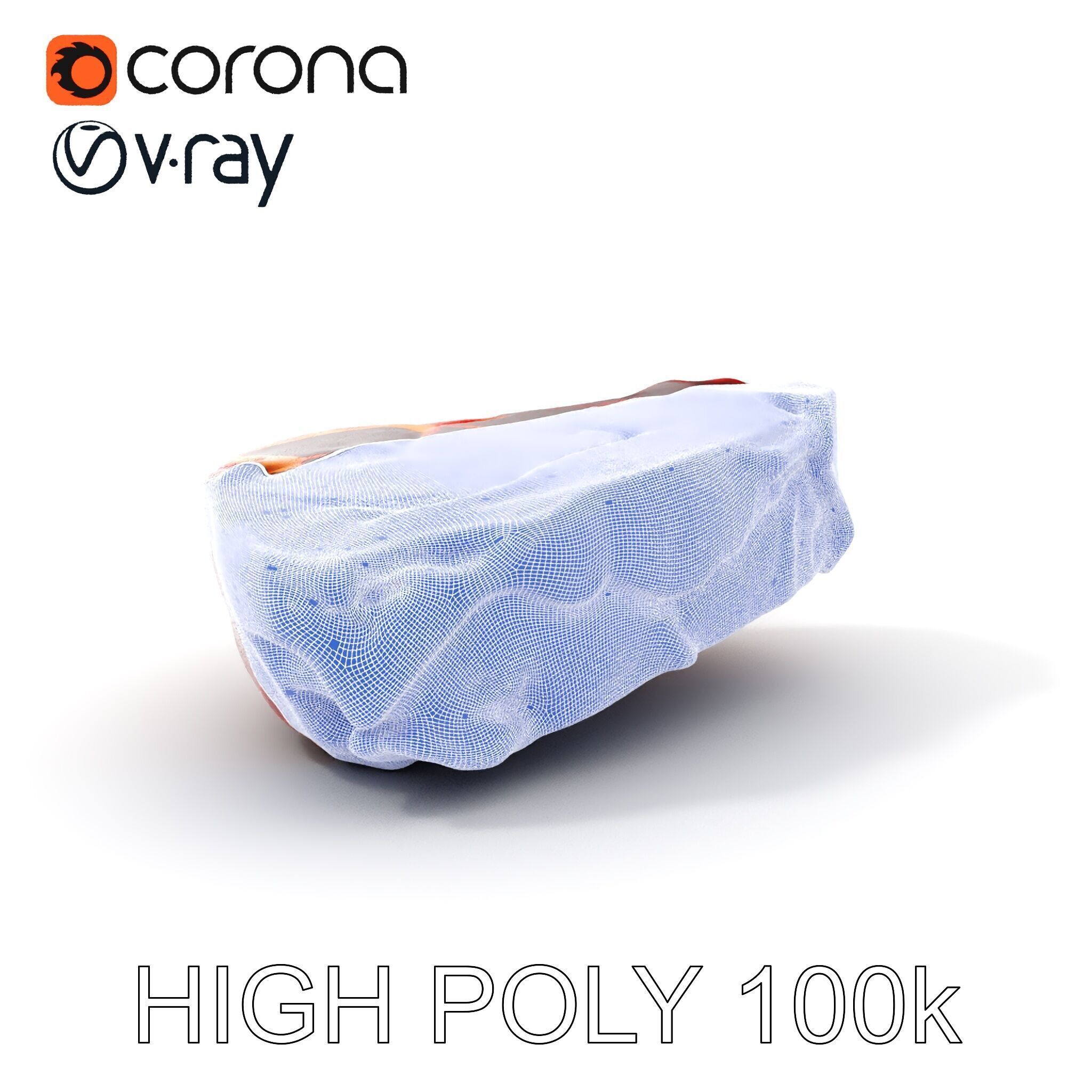 Realistic Raw Meat Steak D Model Pack Low-poly 3D model_4