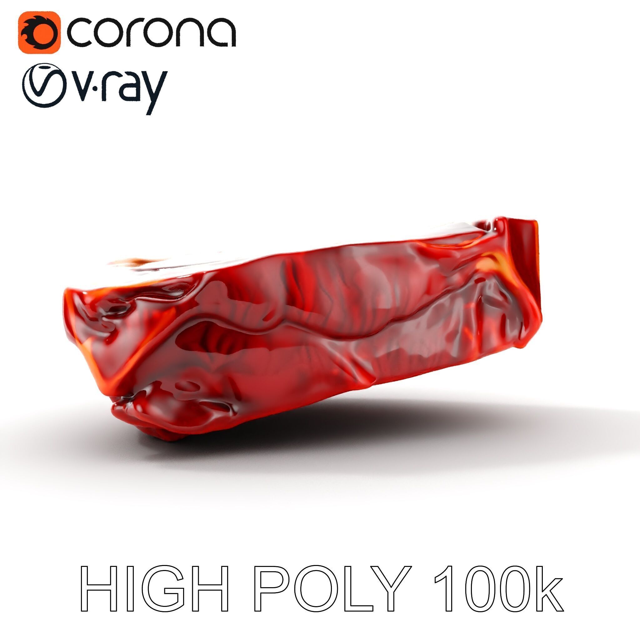 Realistic Raw Meat Steak D Model Pack Low-poly 3D model_18