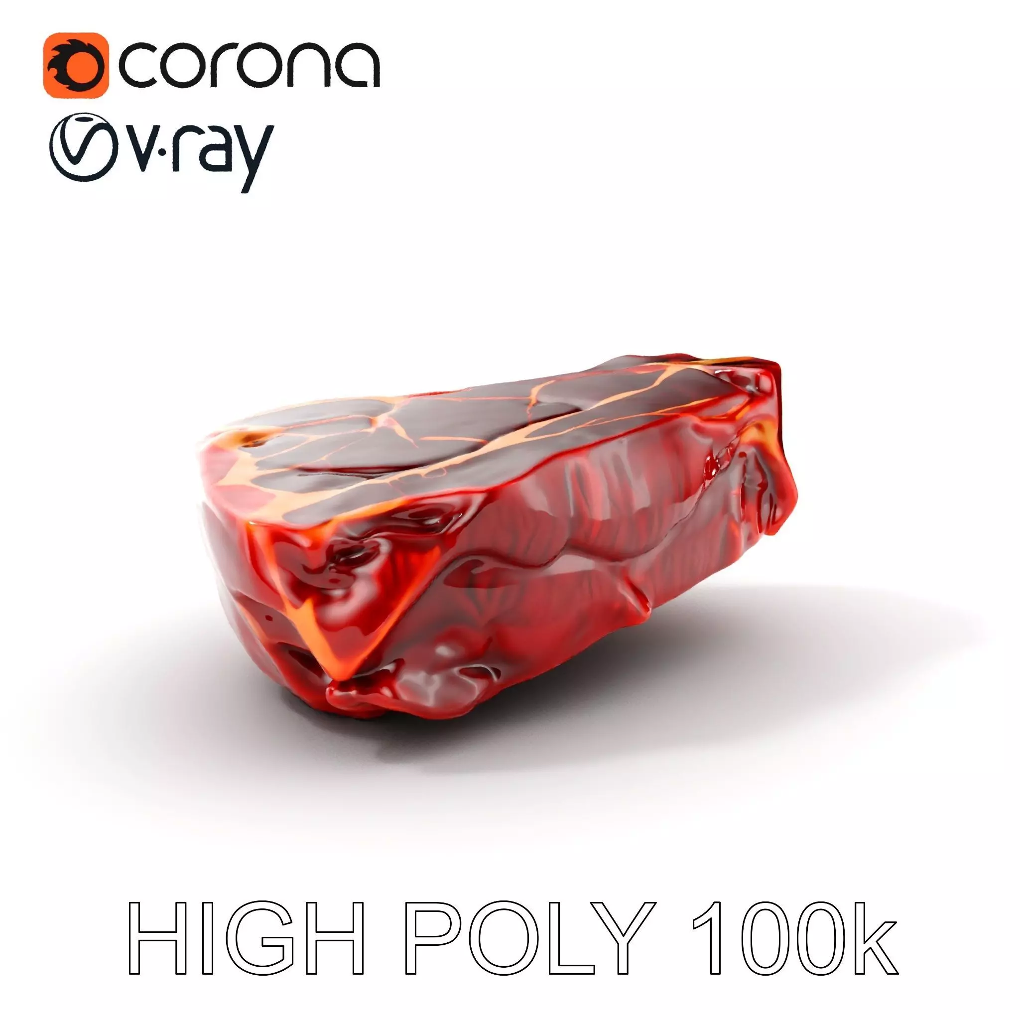 Realistic Raw Meat Steak D Model Pack Low-poly 3D model_0