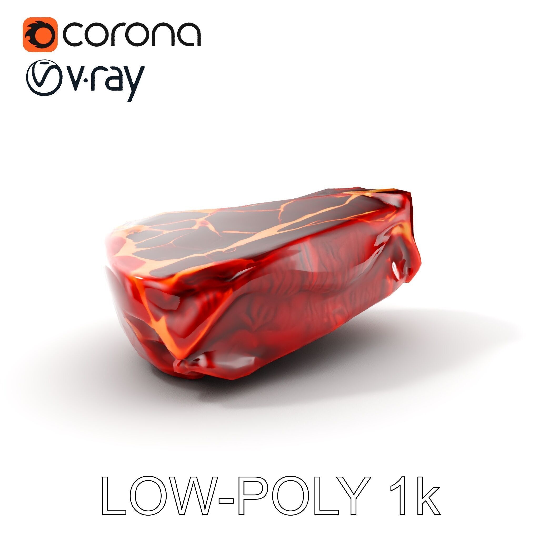 Realistic Raw Meat Steak D Model Pack Low-poly 3D model_7