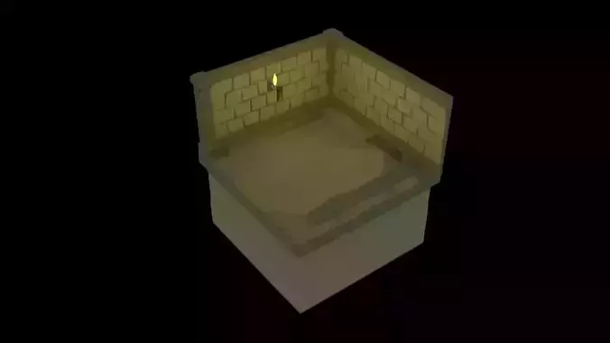 Isometric Dungeon Tiles-8 Low-poly 3D model