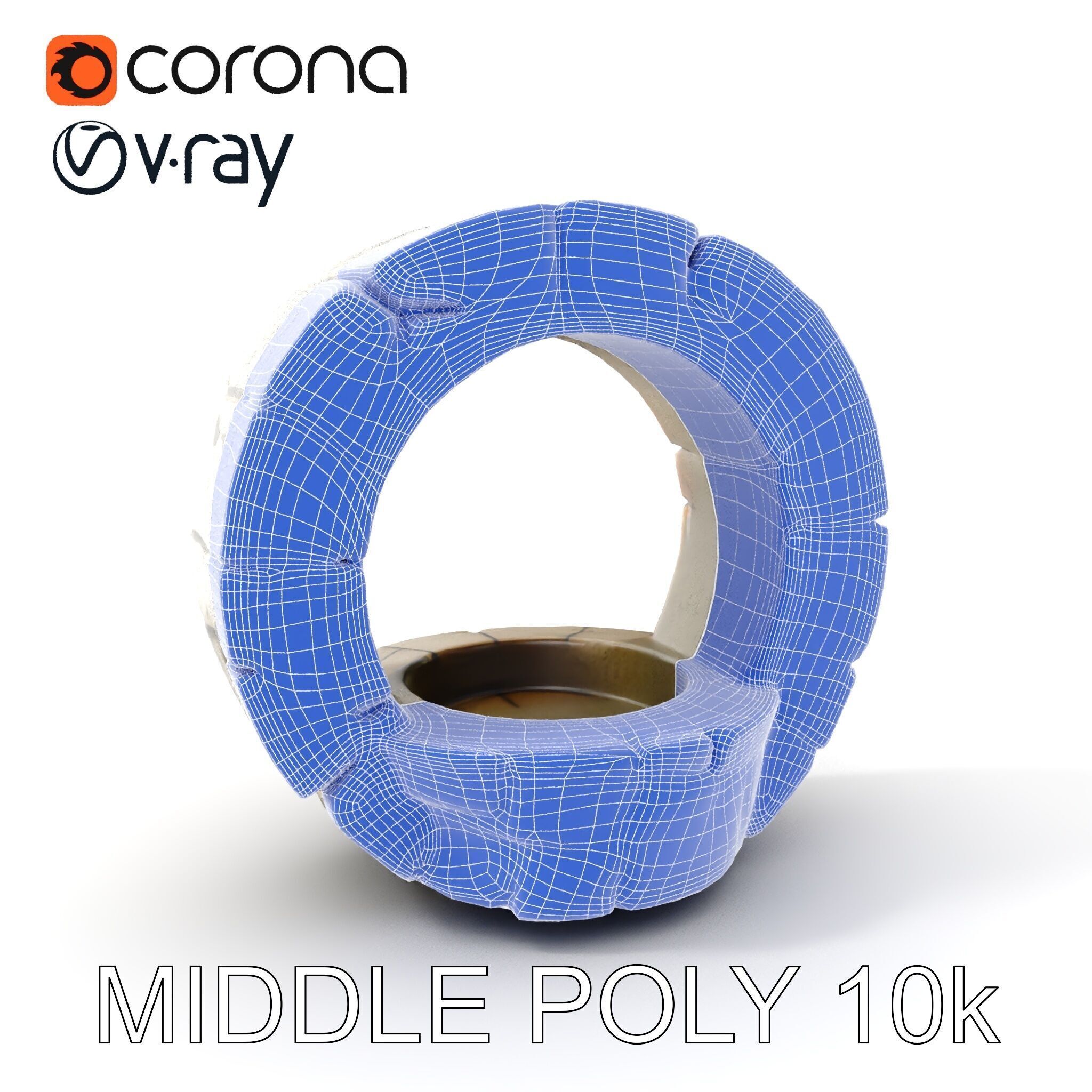 Stone Arch Ruin model pack with PBR Textures Low-poly 3D model_27