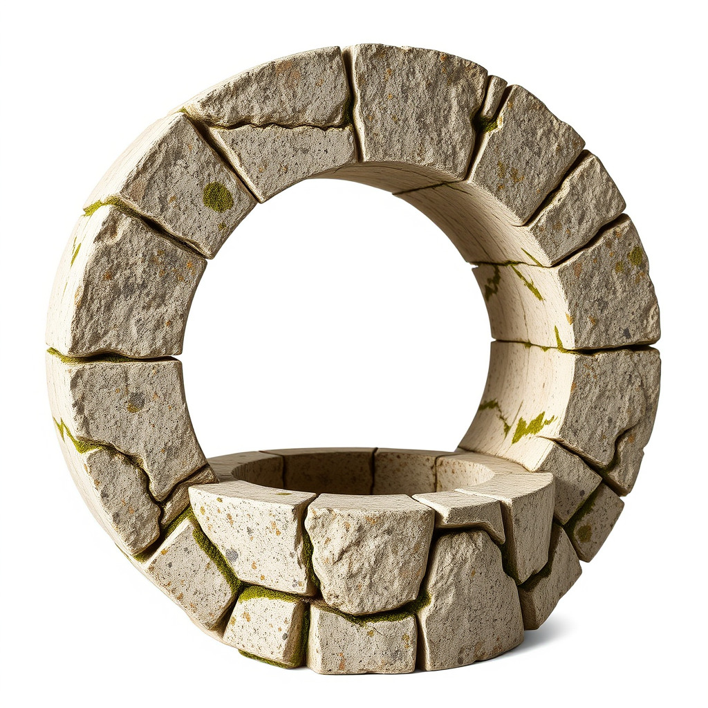 Stone Arch Ruin model pack with PBR Textures Low-poly 3D model_2