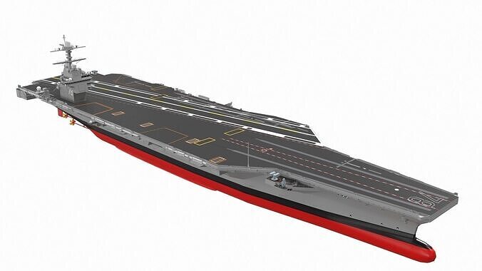 Aircraft Carrier USS Gerald R Ford CVN 78 3D model