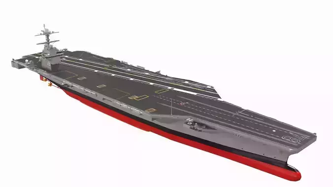 Aircraft Carrier USS Gerald R Ford CVN 78 3D model