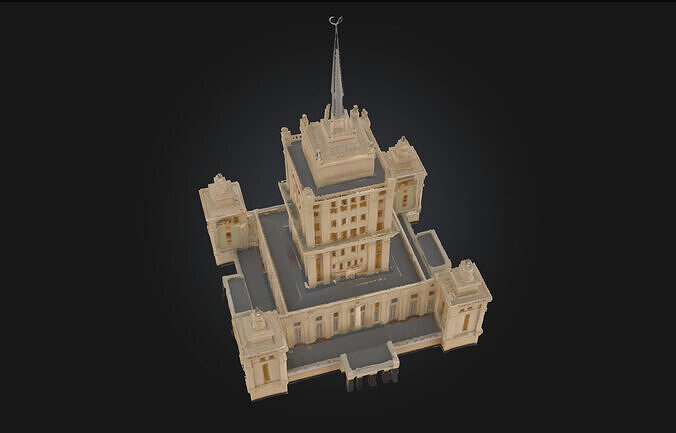 Majestic Tower Grand Architectural Landmark 3D model 3