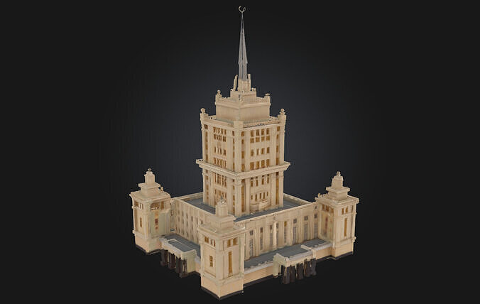 Majestic Tower Grand Architectural Landmark 3D model 2