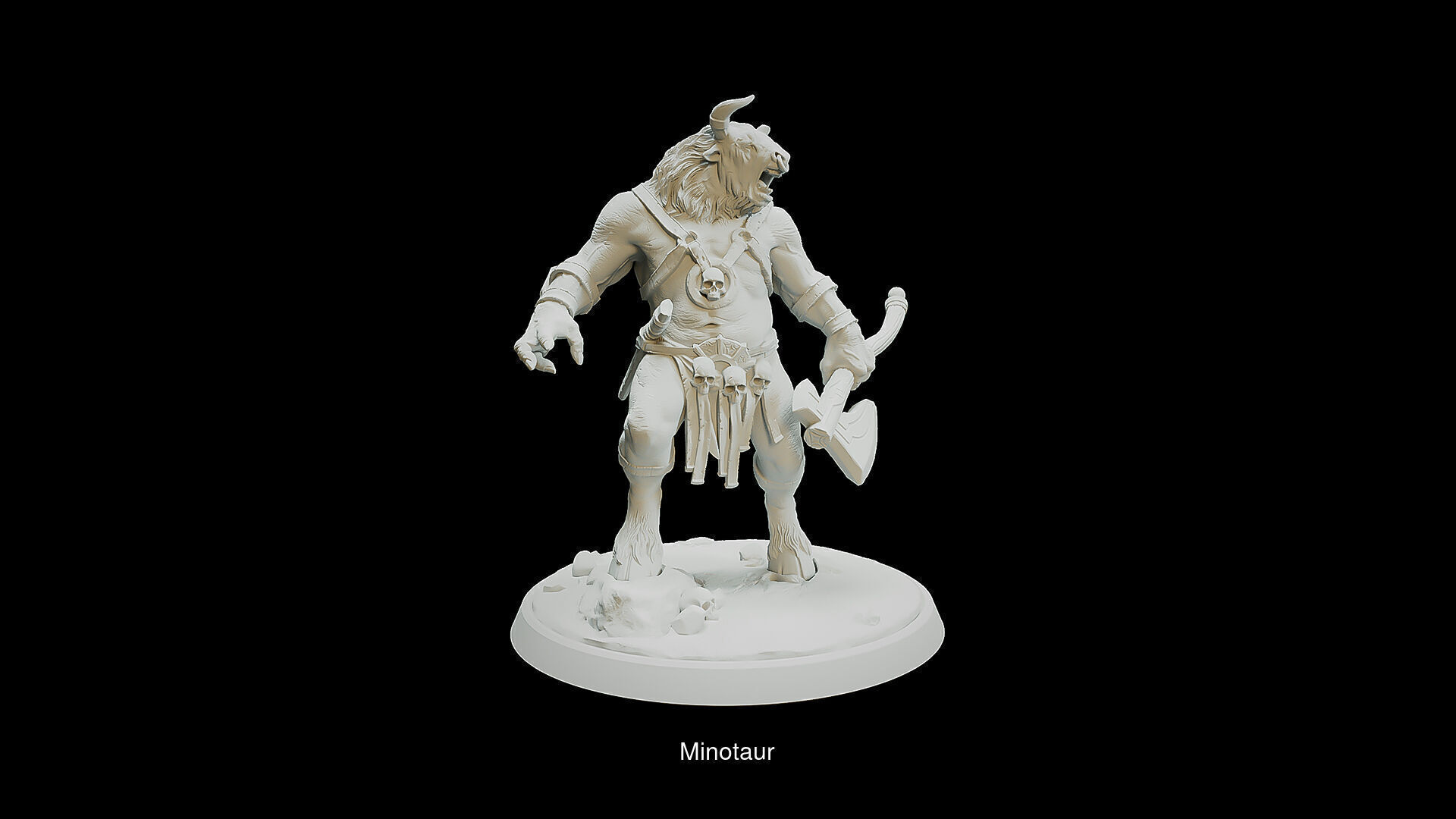 dragon v Minotaur 3D Model Collection_8