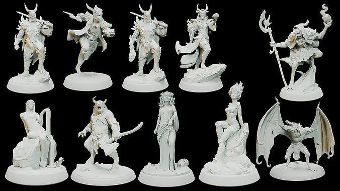 dragon v Minotaur 3D Model Collection