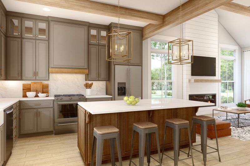 Modern Two Bedroom House Complete 3D Model Drawings Renderings 3D model_12