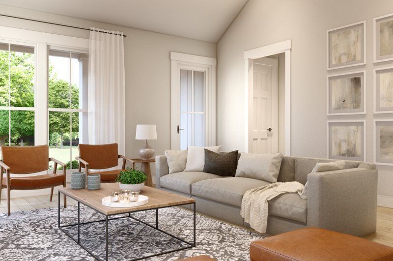 Modern Two Bedroom House Complete 3D Model Drawings Renderings 3D model_13