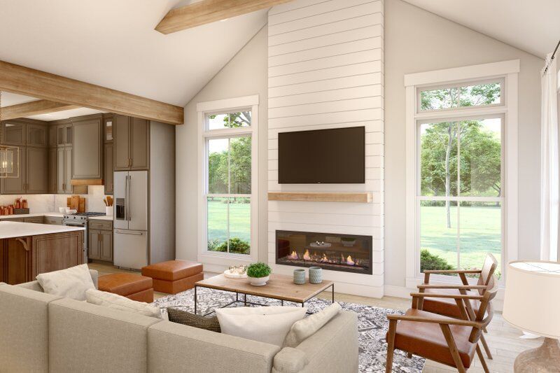 Modern Two Bedroom House Complete 3D Model Drawings Renderings 3D model_14