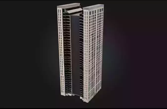 City Spire Tall Urban Landmark for Modern