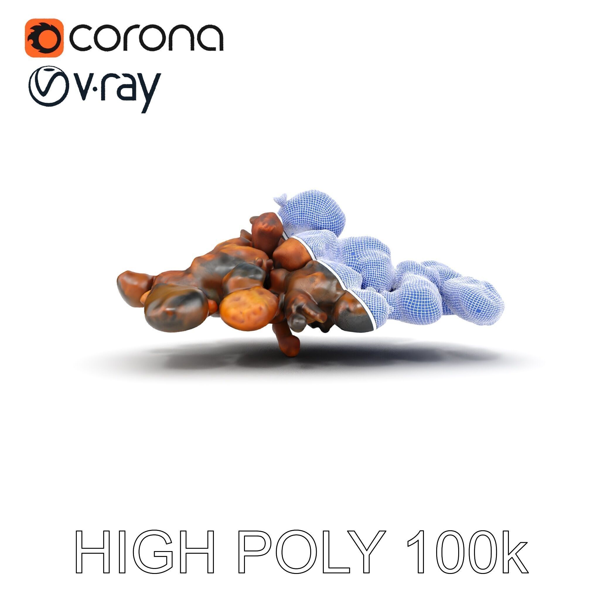 Dried Fruit Pile Model Pack for D Rendering Low-poly 3D model_32