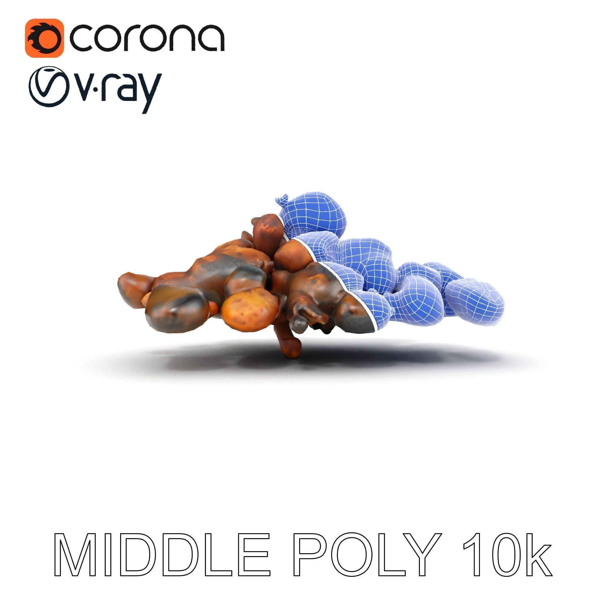 Dried Fruit Pile Model Pack for D Rendering Low-poly 3D model_27