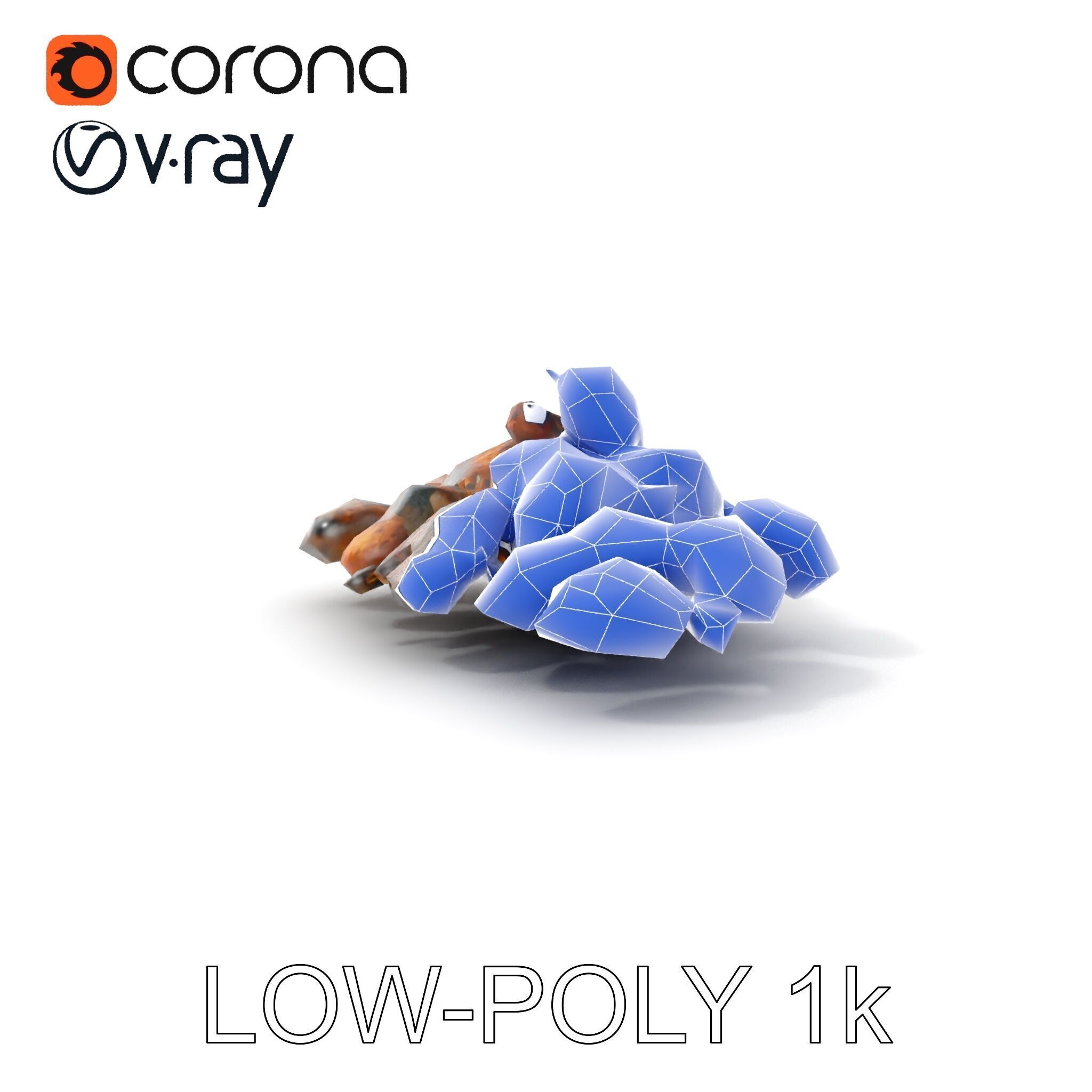 Dried Fruit Pile Model Pack for D Rendering Low-poly 3D model_17