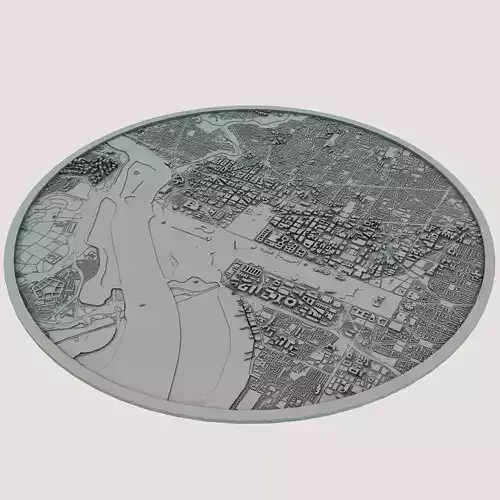 Washington City United States 3D print model