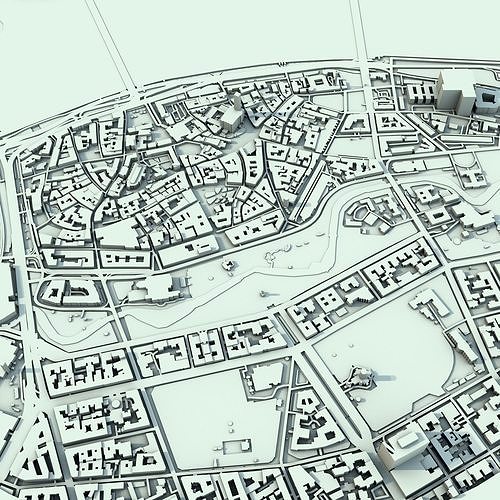 Riga City Latvia 3D print model