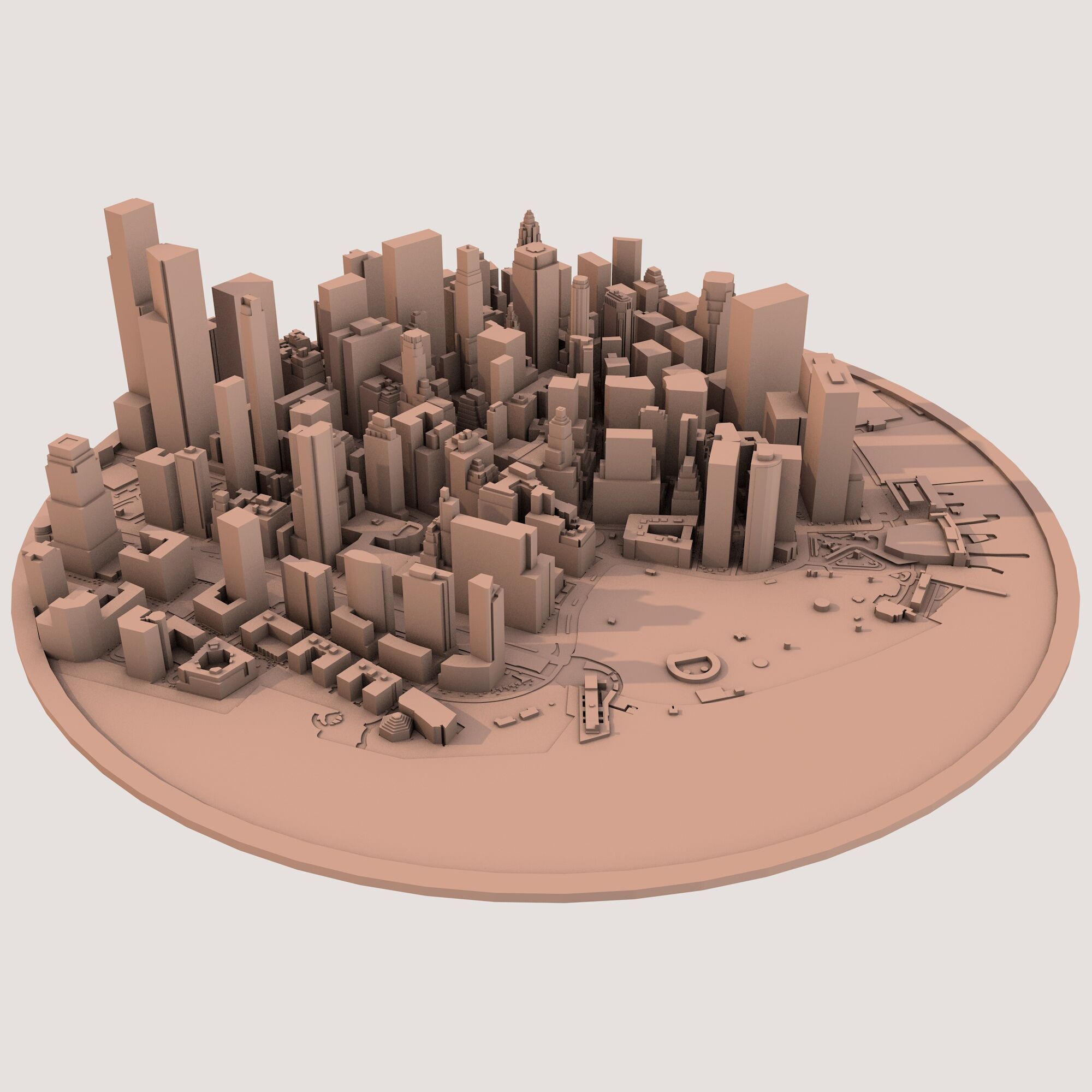New York City United States 3D print model_2