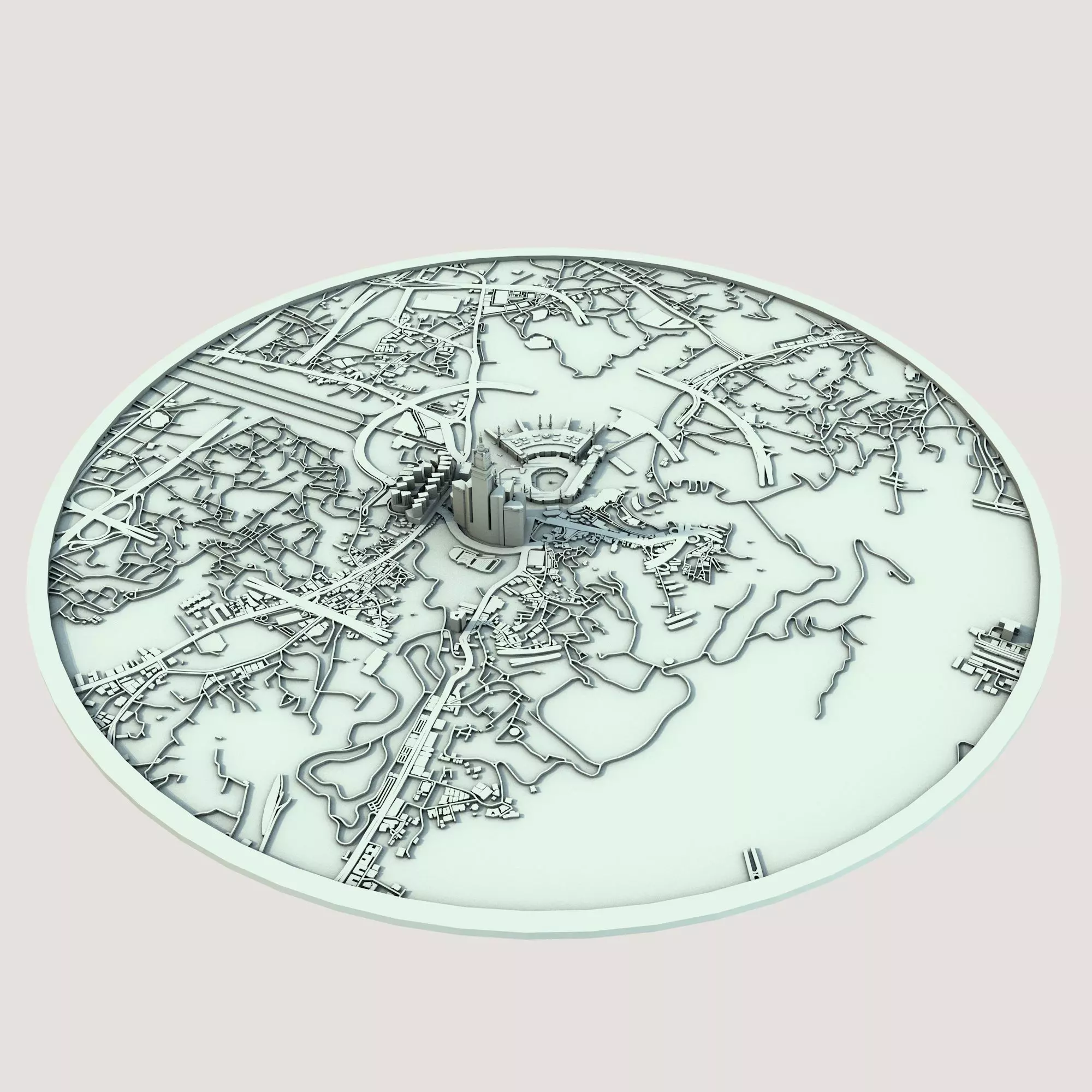 Mecca Downtown Saudi Arabia 3D print model_0