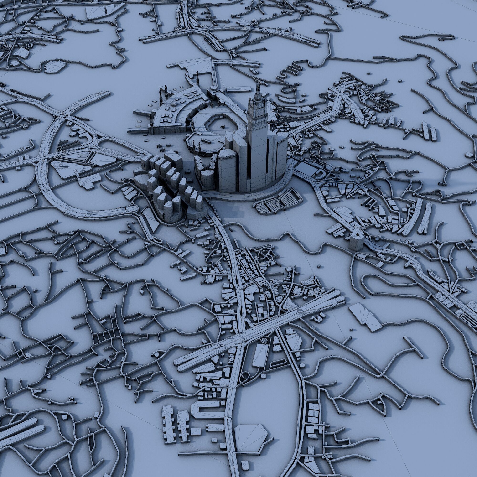 Mecca Downtown Saudi Arabia 3D print model_5